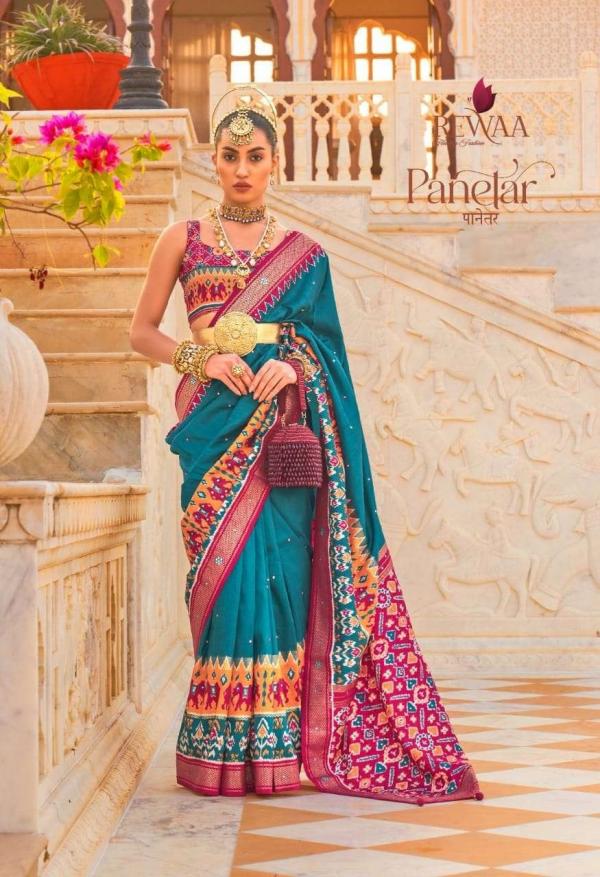 Rewaa Panetar R 646 Indian Traditional Wear Silk Saree Collection